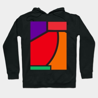 Geometric Pop art  colourful Hoodie